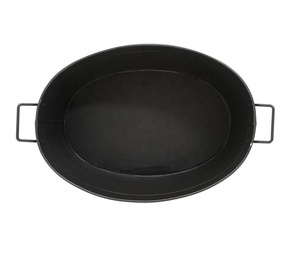 อ่างเครื่องดื่มงานปาร์ตี้ทำจากโลหะกัลวาไนซ์สีดำคอลเลอร์ขายส่ง - Product Image 4