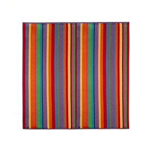 Mélange de texture de couleur bleue 100% coton biologique Gots Certificat Vente en gros Logo personnalisé Serviettes de plage promotionnelles de haute qualité - Product Image 5