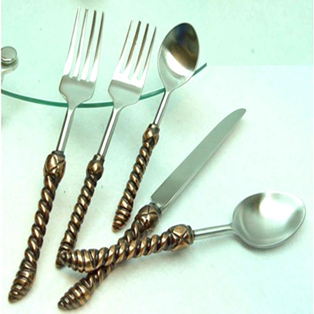 Silver & Antique Brass