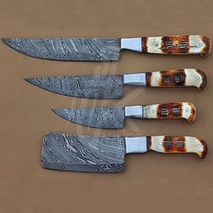 8pcs Damascus Kitchen <b>Knives</b> <b>Set</b> Gift Box Chef Slicing Utility Paring <b>Knife</b> Japanese VG10 Steel G10 Handle <b>Sharp</b> - Product Image 4