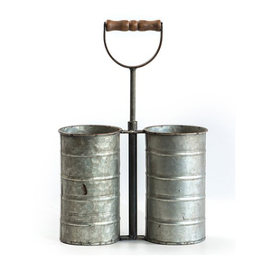 Galvanized and <b>Copper</b> Metal Caddy - Product Image 5