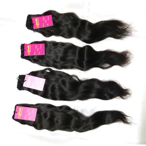 Extensión de cabello virgen con cutícula alineada, envío rápido, venta al por mayor, mechones de cabello ondulados virgen de templo indio sin procesar 100% - Product Image 1