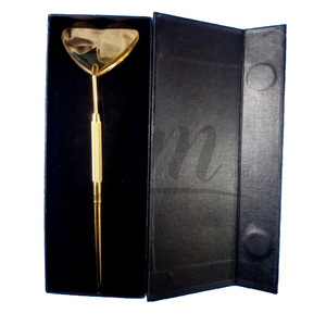 Nouveau miroir d'extension de cils en forme de cœur en or et or rose Miroir cosmétique d'extension de cils - Product Image 5