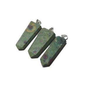 Pendentifs crayon plat rubis Zoisite et exportateur de pierres semi-précieuses - Product Image 1