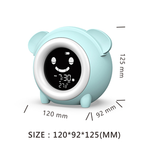 K704 Động Vật 2022 Bảng Bé Tàu Báo Thức Đồng Hồ Kỹ Thuật Số Dễ Thương Cho Thiếu Niên Kid Boy Girl Trẻ Em Ngủ Huấn Luyện Viên - Product Image 6