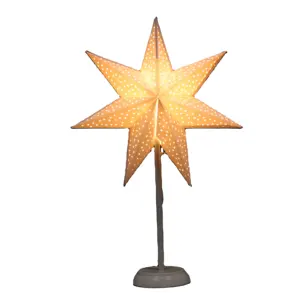 Custom Table Star Decoration Lamp Folding Paper Led Star Lantern