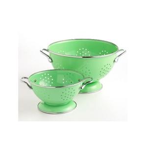 Passoire moderne en acier inoxydable coloré, faite à la main, avec trous ronds, passoire en métal, passoire et égouttoir en acier inoxydable - Product Image 3