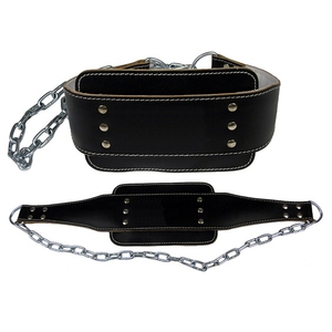 เข็มขัดหนังแท้แบบสั่งทำพิเศษสำหรับยกน้ำหนักและฝึกซ้อมในยิม ช่วยในการดึงข้อ - Product Image 3