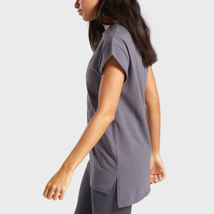 เสื้อยืดพิมพ์ลายแบบกำหนดเองได้,ชุดกีฬาผู้หญิงเสื้อยืดสำหรับฤดูร้อน - Product Image 4