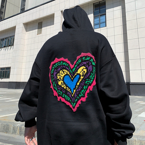 เสื้อฮู้ดปักลายสำหรับผู้ชาย,แฟชั่นล่าสุดผ้าฝ้าย100% แบบสวมหัว - Product Image 4