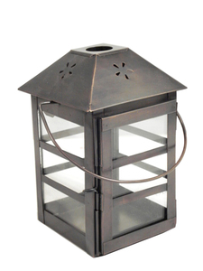 Linterna marroquí blanca decorativa de metal de tamaño pequeño para decoración interior o exterior - Product Image 5