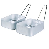 Boîte à lunch SUPER FORCE, 2 pièces, aluminium argenté, logo personnalisé, formes rectangulaires/carrées/ovales, 250-400g, standard/personnalisé