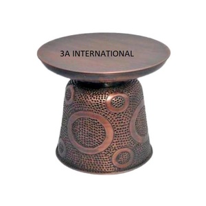 Tabouret personnalisé en métal aspect fabuleux tabouret pouf fabriqué à la main design de luxe tabouret de salon plancher mobilier de maison décoratif - Product Image 1