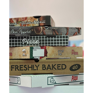 กล่องส่งพิซซ่ากระดาษลูกฟูกรีไซเคิลได้มีขนาด6-24นิ้วสำหรับบริการอาหาร - Product Image 3