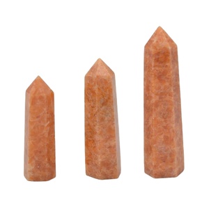 Obélisque en calcite orange, pierre précieuse d'agate, chakra de guérison, agate de qualité supérieure, tour en agate faite à la main, pointes de cristal, de Amayra Crystals Export - Product Image 1