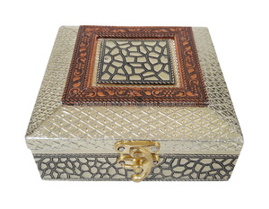 Caja de regalo de boda hecha a mano de madera, caja de regalo indio, diseño de flor antigua de súper calidad, a buen precio - Product Image 2