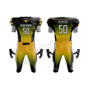 Venta al por mayor de uniformes de fútbol americano personalizados de secado rápido transpirable con nuevas opciones de diseño de talla grande - Product Image 1