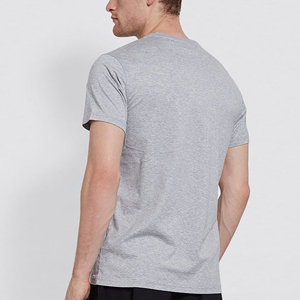 <b>Grey</b> Soft Washed V Neck Tee t <b>Shirt</b> for <b>Men</b> With Customized Logo - Product Image 2