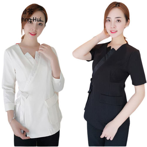 Korean Style Black Spa Uniform for Women - Aesthetic Beauty Cloths for  Salon and Health Club Use, Available in Multiple Sizes