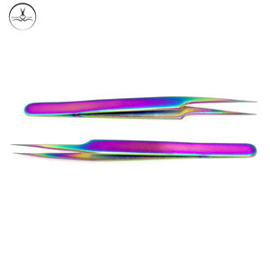 Pinzas de extensión de pestañas puntiagudas multicolores personalizadas, instrumentos de belleza de venta superior para uso en cejas, servicio OEM de Pakistán - Product Image 2