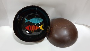 D'AÇAI DÉCOR BOL COLORÉ LAQUE BOL de NOIX de COCO FABRIQUÉ AU VIETNAM BOL LAQUÉ DÉCOR MAISON DE VACANCES - Product Image 6