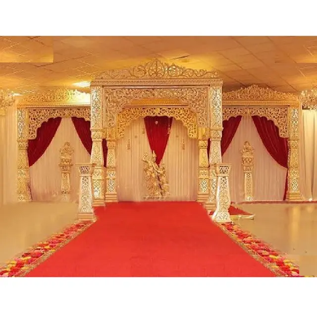 Ramjasthani Jodha Akbar — manap pour mariage, décor loupe maharajara, pour mariage indien Fusion, cérémonie de mariage, Mandap