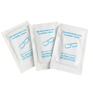 Nuovo arrivo rimozione della polvere occhiali schermo della fotocamera panno per lenti 35gsm carta crespa pulizia tessuto umido asciutto anti nebbia