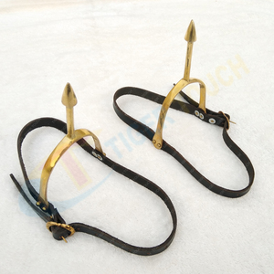 ชุดมงกุฎทองเหลืองทองเหลืองเดือยสำหรับ TT-7181หัวเข็มขัดทองแดงทนทานแบบยุคกลาง - Product Image 2