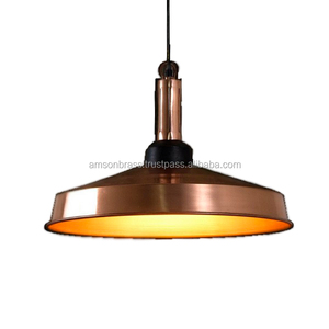 Warehouse Usage Hammered Pendant Light Hammered Texture Decorative <b>Large</b> Metal Brass Pendant Lamp - Product Image 6