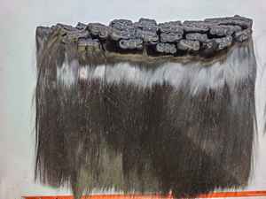 Bonitos mechones de cabello de templo indio y cierres frontales Cabello libre de queratina blanqueada de larga duración - Product Image 4