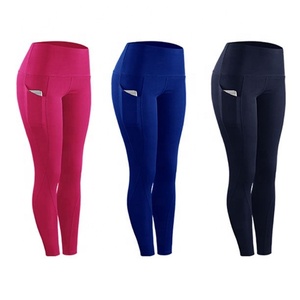 Leggings de yoga pour femmes, taille mi-haute, unis, effet ventre plat, motif nid d'abeille froncé, anti-cellulite, écologiques, longueur genou, pour l'entraînement - Product Image 2