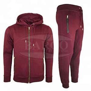 Chándal de hombre sólido con capucha de talla grande y logotipo personalizado OEM, ropa deportiva de ajuste regular, gimnasio, cómodo, buen precio de fábrica - Product Image 1