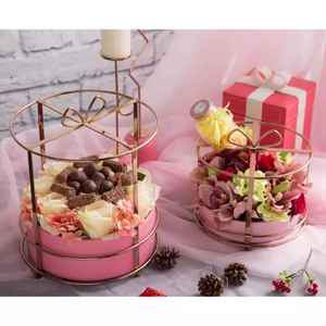 <b>PINK</b> UNIQUE FLOWER and CHOCOLATE <b>GIFT</b> VASE - Product Image 6