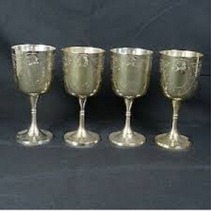 Vintage Style Brass Wine Goblet Engraved Handmade Chalice Metal Drinking Antique Finish Decorative Barware Wedding <b>Table</b> Accent - Product Image 2