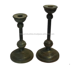 Ensemble de 2 bougeoirs à suspension en fer galvanisé, porte-bougies ultraléger, décoration de maison en métal, à usage de jardin - Product Image 1