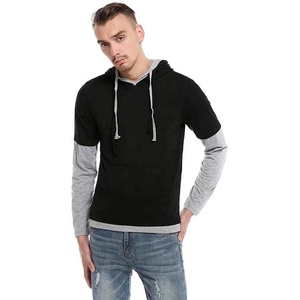 Sweat à capuche 100% coton pour hommes, pull surdimensionné, vêtements décontractés, sur mesure, pull-over - Product Image 2