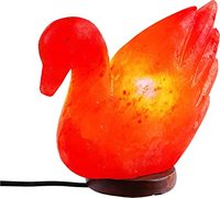 Lampe à sel USB en forme de canard Sel rose de l'Himalaya écologique Sel Pakistan Animal nautique sculpté Fleur d'Ange Décoration de Noël