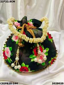 กระเป๋าราตรีลายดอกไม้สไตล์พื้นเมืองพร้อมกระเป๋าถือบุผ้าซาติน - Product Image 4