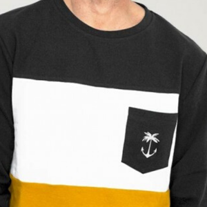 Nouvelle vente chaude mode couleur bloc sweat à capuche pour hommes drawstrin coréen - Product Image 2