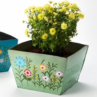 Pot Bunga & Planter Besar dari Ban Karet Daur Ulang Buatan Tangan Berkualitas Tinggi Produk Terlaris India Tersedia dengan Harga Grosir