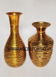 Jarrón de Metal chapado en oro de lujo, maceta para decoración de mesa de gran venta, jarrón maceta y para el hogar, artículo de regalo para bodas y eventos - Product Image 4