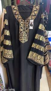 Abaya bordado transpirable de alta calidad para musulmanes, últimos diseños, ropa y accesorios tradicionales pakistaníes - Product Image 3