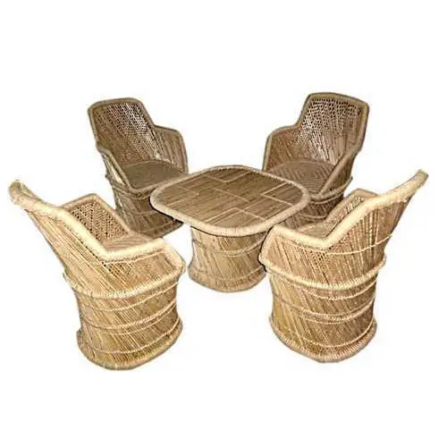 Kamışı ahşap mobilya/jüt mobilya mobilya/hasır-Rattan mobilya bambu ev mobilya antika bahçe köşe kanepe 10 takım