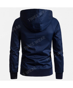 Veste coupe cintrée pour hommes, manteaux d'hiver de couleur unie, à capuche, décontractés, nouvelle collection, - Product Image 3