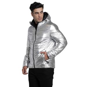 Nouvelle arrivée Veste matelassée brillante sur mesure pour homme Veste d'hiver en duvet Veste à bulles surdimensionnée 100% polyester Veste d'hiver matelassée chaude pour homme - Product Image 2