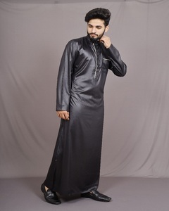 Kaftan islamique pour hommes, vêtements islamiques, Thobe, noir, Kaftan, dubaï, abaya - Product Image 2