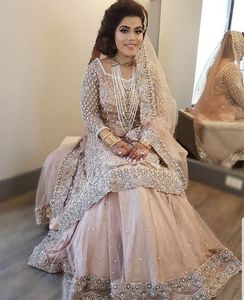 FASHIONABLE LONG <b>TOP</b> LEHENGA INDIAN /PAKISTANI DRESS Embellished DABKA, ZARI work for Wedding @ 2022 - Product Image 1