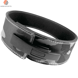 Cheap <b>Men</b> Comfortable Camo Style Powerlifting PU Leather Gym Lever Squat And Dead Lifting Workout Leather Belts - Product Image 4