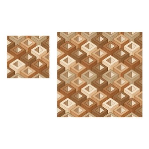 Carrelage de sol en porcelaine antidérapant design 3d pour salle de bain 40x40cm - Product Image 1