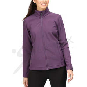 Vente chaude femmes Softshell marche veste col haut coupe-vent respirant en plein air vêtements actifs fermeture à glissière en gros - Product Image 1